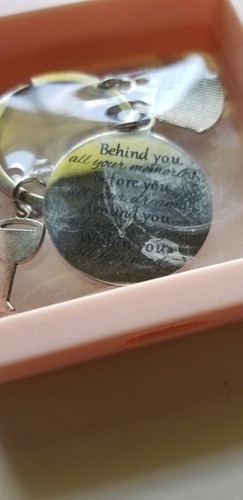 Key Chain Happy Birthday Silver Tone Charms - Picture 4 of 6