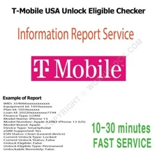 T-mobile info Check Report - IMEI Financial Eligibility  Service