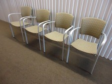 Brayton International Enea Stacker Armchair Set of 4 Guest Chairs, Josep Llusca