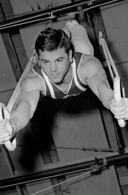 Muscular male gymnast on the rings gay gentleman's collection 4x6 | eBay