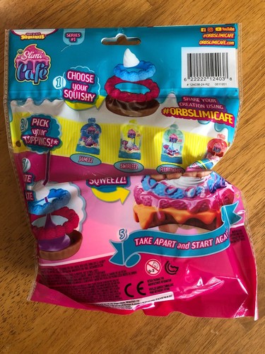 ORB Slimi Cafe Squishy Berry Tart Squeeze Soft’N Slo Bonus Topping Squishies - Picture 2 of 4