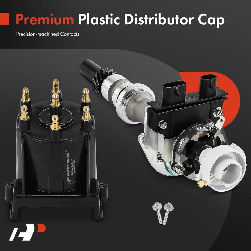 Ignition Distributor with Cap & Rotor for Chevy Camaro 85-92 Pontiac Buick Olds - Image 4 of 4