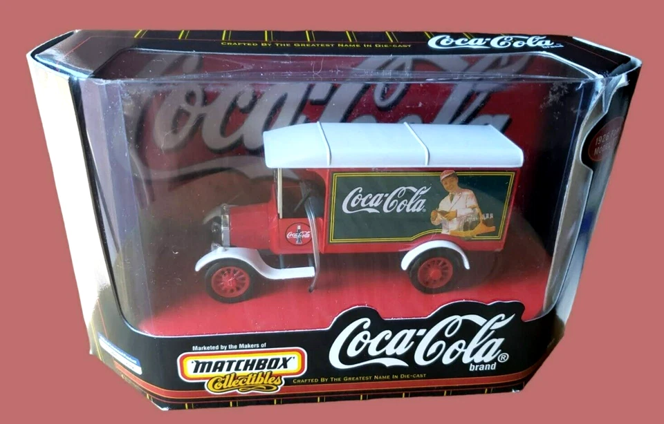 Matchbox 1926 Ford Model TT Coca Cola  Collectibles Red / White 1:43 #37970 - Image 2 of 4