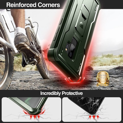 Funda Dexnor para Samsung Galaxy S9 Plus S9+ resistente cubierta resistente con soporte - Imagen 43 de 52