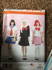 Simplicity sewing pattern 8160 anime LARP cosplay costume UNCUT