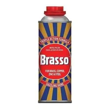 Brasso Liquid Metal Polish For Brass Copper Stainless Steel Chrome Pewter 100ml