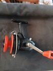 Vintage Herculy No.91 Rare Orange Spinning Fishing Reel Japan Vgc .
