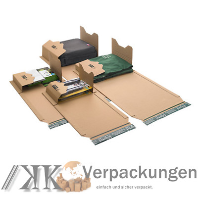200 Buch-Versandverpackungen DIN A2 620 x 420 x -54 mm zum Wickeln