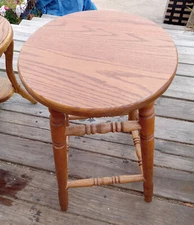 Solid Oak Bar Stool