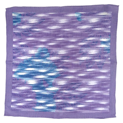 JOS A BANK Mens Purple Linen Floral Pocket Square Handkerchief Abstract 13.5" - Picture 2 of 5