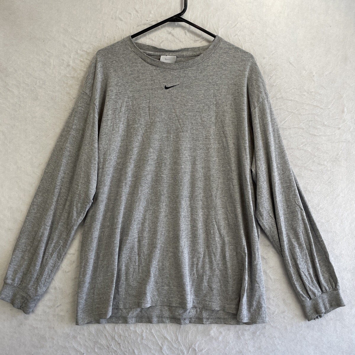 VTG Y2K Nike Silver Tag L Mens Center Swoosh Gray Long VTG Y2K Nike Silver Tag L Mens Center Swoosh Gray Long