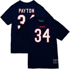 Chicago Bears Walter Payton Mitchell & Ness Name & Number T Shirt