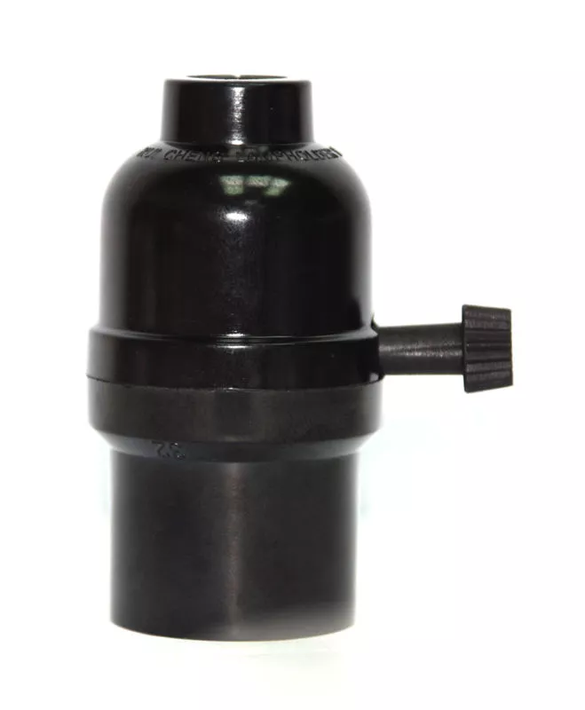 Bakelite top lamp socket