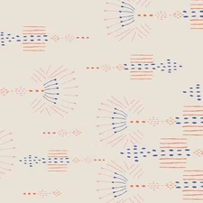 Art Gallery Morning Walk Desert Needlework Glory Fabric, White