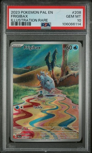 2023 POKEMON PAL EN-PALDEA EVOLVED ILLUSTRATION RARE #208 FRIGIBAX PSA 10