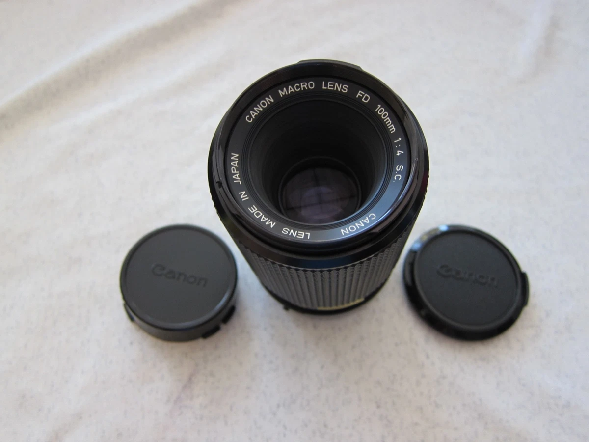 レンズ(単焦点) CANON NEW FD MACRO 100mm f/4 #7326 CANON NEW FD MACRO 100mm f/4 MF NFD Lens [Near Mint,Tested] from