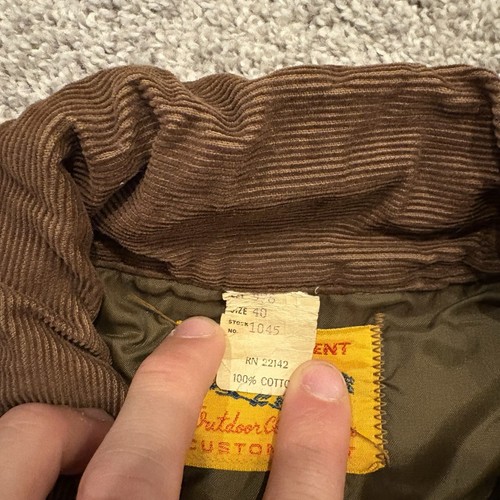Vintage 50s 60s Duck Hunting Game Pouch Canvas Jacket Shooting Sportsman Size 40 - Picture 3 of 10
