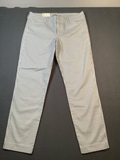Old Navy Pixie Pants Size 8 Regular Ankle Length Nwt Blue White Pinstripes A