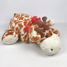 24' Hug Fun Cuddle Giraffe Red Bow Large Plush Stuffed Animal Toy Cuddle Pillow