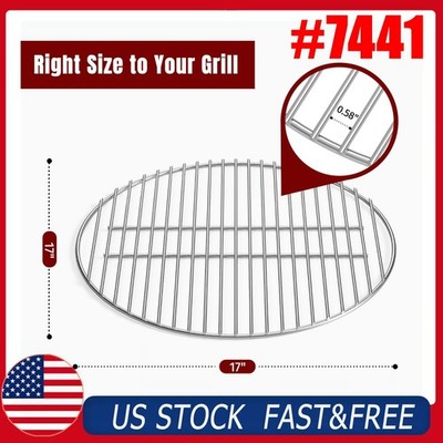 For Weber 22'' Charcoal BBQ Grill 17'' Charcoal Grate Plated Steel Fire Grate US