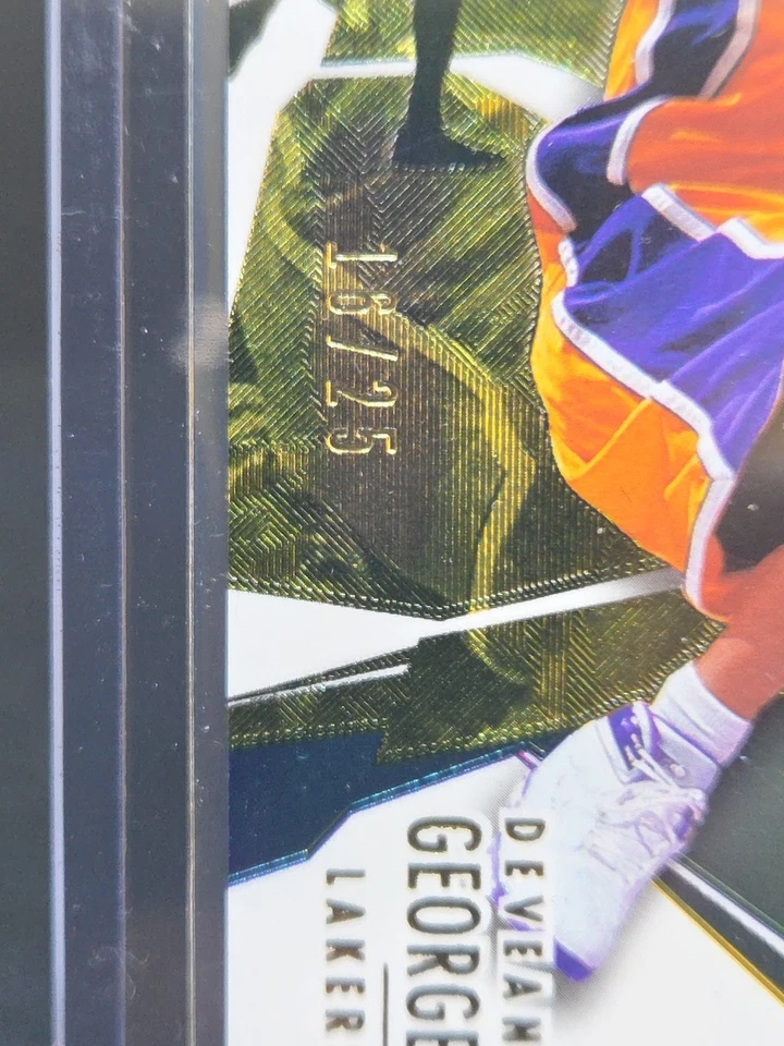 2003-04 UD Black Diamond Gold #72 Deaven George Lakers Champion #16/25 RARE  - Image 2 of 4