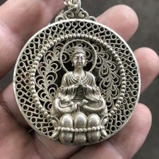 New Hollow Copper Buddha Lock Pendant Ornament