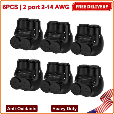 2 Port Insulated Connector Multi Tap Connector 2-14 AWG Aluminum to Copper Wire