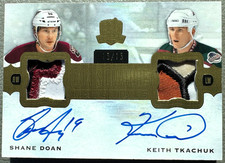 2022 23 The Cup Shane Doan Keith Tkachuk Dual Patch Jersey Auto 15/15 Bookend