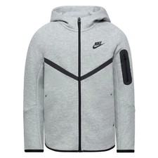 Nike Big Kids  Sportswear Tech Fleece Hoodie Heather Grey Size XLarge
