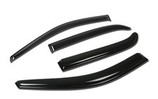 4 Pcs Vent Window Visor Deflector Rain/Sun Guard, Dark Smoke, Compatible with