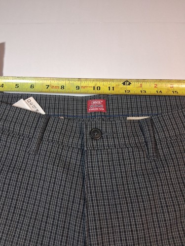Levis XX Chino Pants Mens Plaid Standard Taper 38x32 - Picture 4 of 10