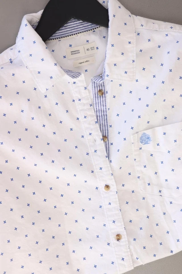 Springfield Langarmbluse Regular Bluse für Damen Gr. 40, M weiß aus Baumwolle - Bild 4 von 4