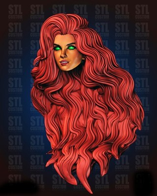 Starfire Teen Titans DC Ver B 1:12 scale custom unpainted Head 6'' Action Figure