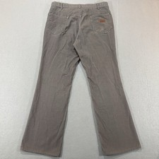 Vintage Levis 80s Corduroy Flare Pants Gray 38 36 x32 Bellbottom Talon