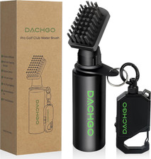 Pro Golf Club Cleaner Brush, Golf Water Brush with Lockable Retractor Clip  Squ