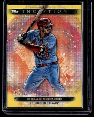NOLAN ARENADO 2023 TOPPS INCEPTION YELLOW 084/199 ST. LOUIS CARDINALS #16