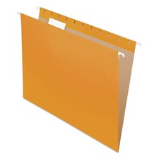 Pendaflex 81607 Letter Size Colored Hanging Folders - Orange 25/Box New