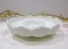 Fenton White Hobnail Chip & Dip Dish — photo 1