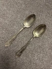 Wallace Sterling Silver Spoons 2x Lot 8 Inch Long