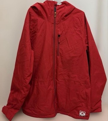 Burton Red Hooded Jacket L DRYRIDE Snow Sports Wintersport