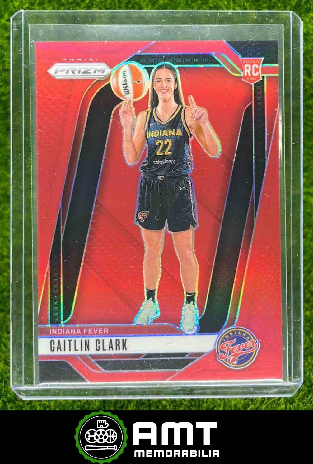 Caitlin Clark RC 2024 Panini WNBA Prizm Red 61/299 Indiana Fever #145