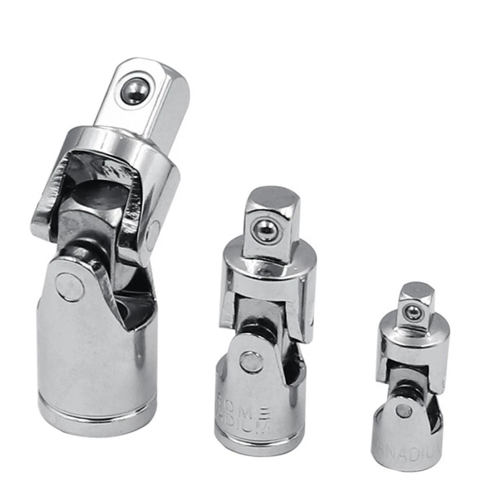 Universal Joint Socket Swivel Set 3Pcs Drive Joint Sockets Impact - Image 2 of 4