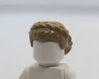 HAIR - Dark Tan Female Short, Braided on Sides Leia 75240 LEGO® Minifigure Part