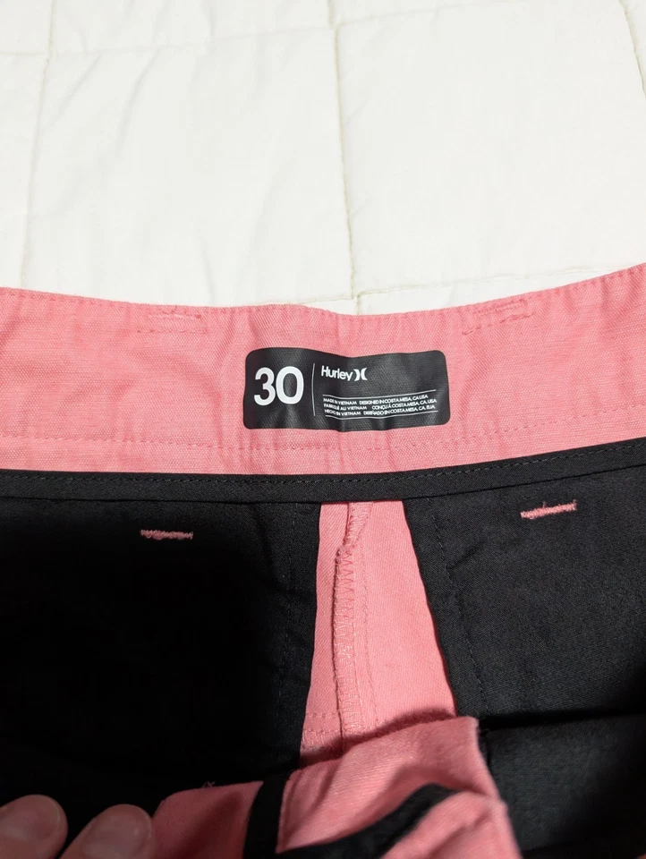 Hombre Hurley Pantalón Corto Frente Plano 7" Entrepierna Foto 3 de 4