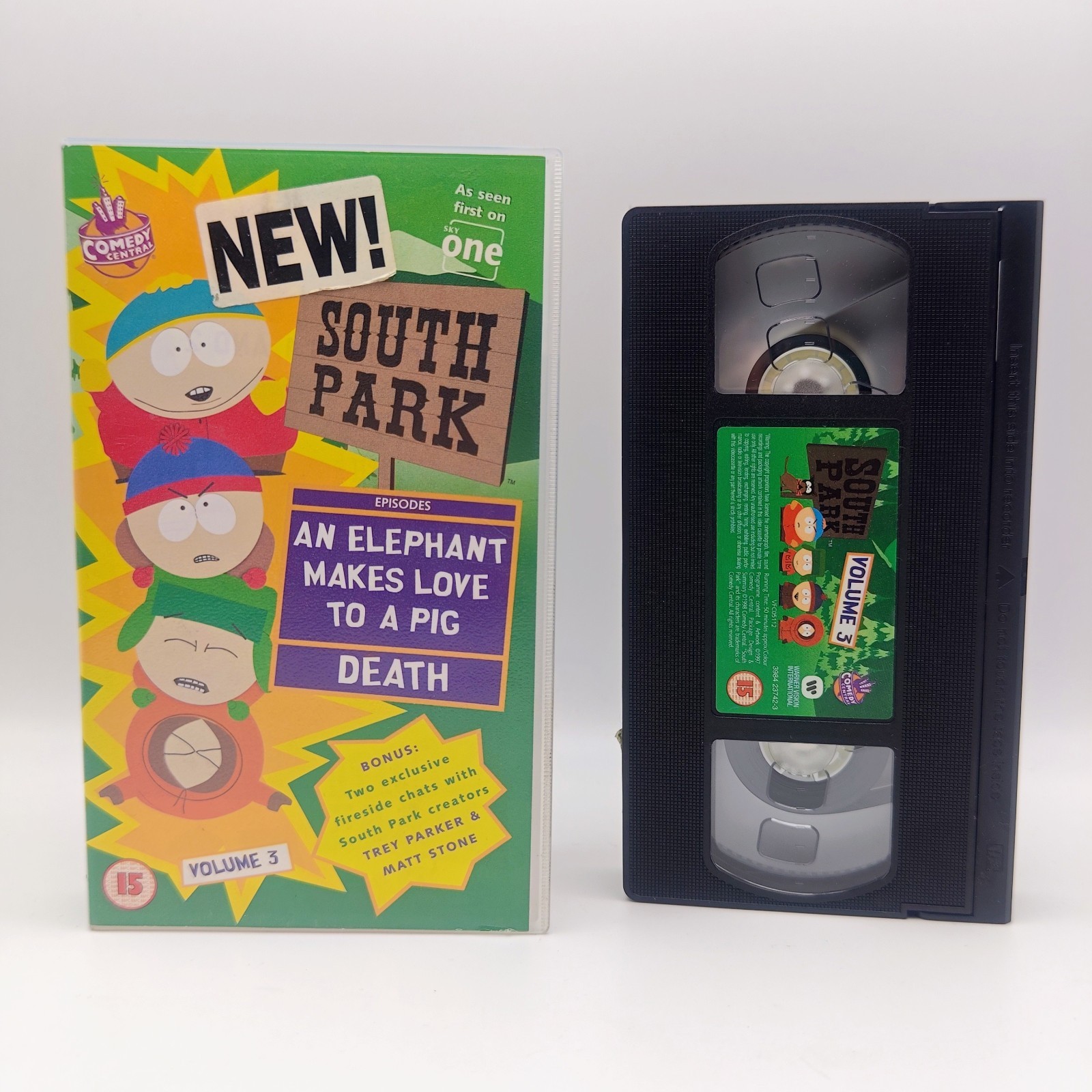 South Park Season 1 Volume 3 VHS Tape Series Video Comedy Central