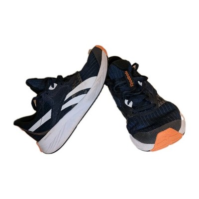 Reebok Runner Mens Blue And Orange  Wide Canvas Athletic Running Shoes 8