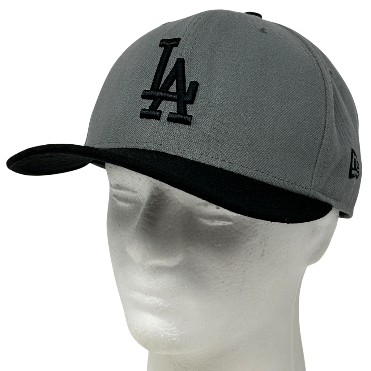Los Angeles LA Dodgers Hat Baseball Cap Gray Black New Era 59Fifty