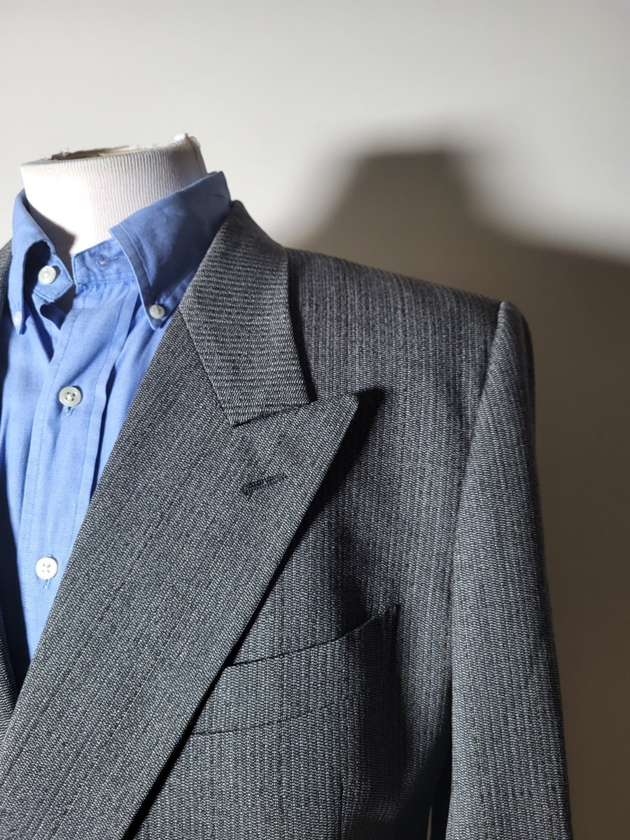 【新品未使用】ARMANI COLLEZIONI シルクレースブラウス 42 Giorgio Armani Textured Viscose Double-Breasted Blazer