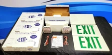 2-Sided - Slim Profile EXIT Signs KIT - Brand New - US Stock: Part# EZXTEU2GWEM