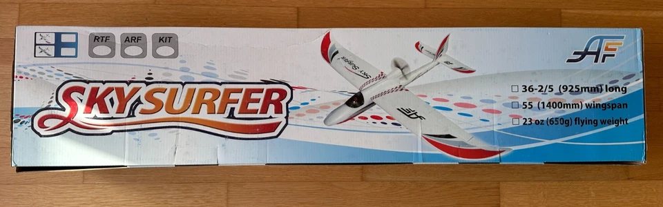 Sky Surfer EPO 1400mm inklusive Antrieb und Servos RC Elektrosegler NEU - Bild 2 von 4